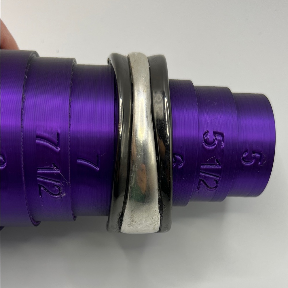 Robert Lee Morris Silver Tone & Gunmetal Magnetic Clamper Bracelet Sculptural 7"
